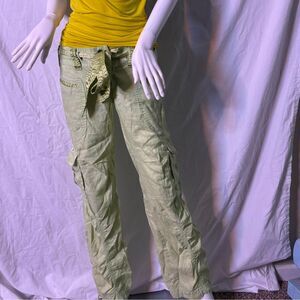 Miss-me Women's Green and Khaki Trousers